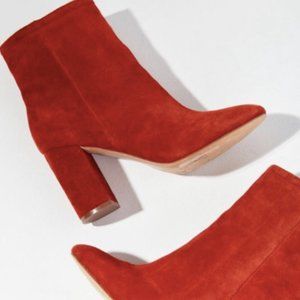 Red Ankle Boots